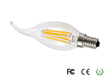 Ampoule de bougie de filament du cru 4W LED d'intense luminosité pour des lieux de réunion