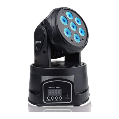 Lumière d'étape de Mini Led Moving Head 7x8W RGBW 4in1 de lavage du contrôle DMX512
