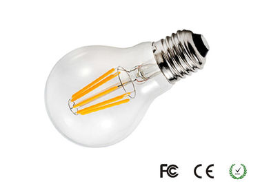 Ampoule claire 105 LM/W de filament en verre 4000K 30lm E27 6W Dimmable LED