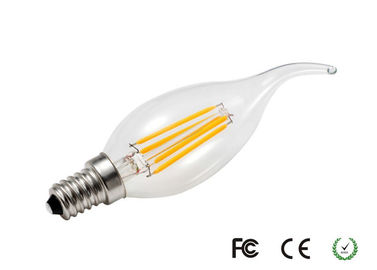 L'ampoule de bougie de filament d'E14 4W LED, CE coupé la queue/Roh/FCC a approuvé l'ampoule menée