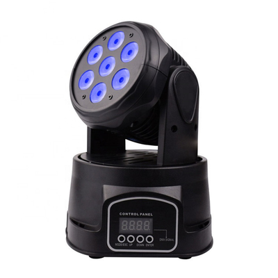 Lumière d'étape de Mini Led Moving Head 7x8W RGBW 4in1 de lavage du contrôle DMX512