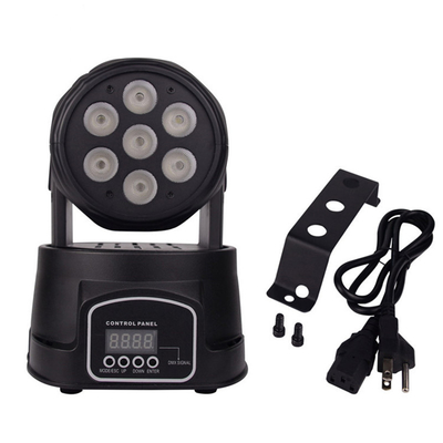 Lumière d'étape de Mini Led Moving Head 7x8W RGBW 4in1 de lavage du contrôle DMX512