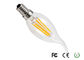 Ampoule lumineuse de bougie de filament de 4 W LED, ampoules de bougie d'AC220V 110lm/W