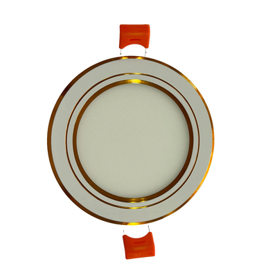 Angle de faisceau mince de la frontière LED Downlight 720LM 200° d'or Φ120×H10mm 3000K
